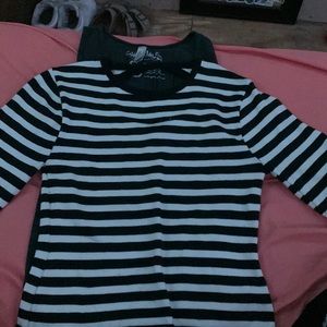 Black Striped Top
